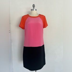 NWT Banana Republic colorblock silk dress Size 12